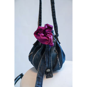 Upcycling .... pouch "dark blue jeans"