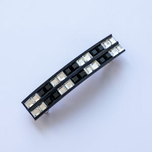 Crystal Barrette Black & White