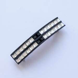 Crystal Barrette Black & White