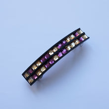 Load image into Gallery viewer, Crystal Barrette Gold &amp; Amethyst