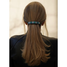 Load image into Gallery viewer, Crystal Barrette Emerald &amp; Aquamarine &amp;White