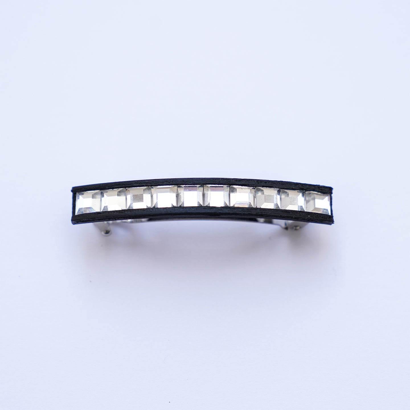 Crystal Hair Clip white